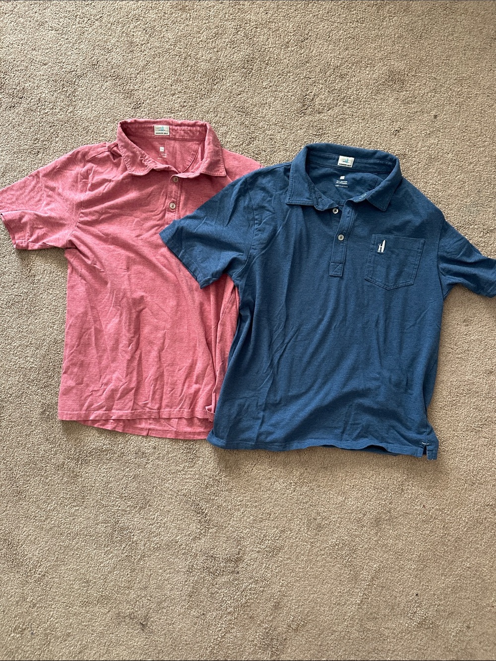 johnnie-O Boys Polo Shirt Set - Red and Navy Blue